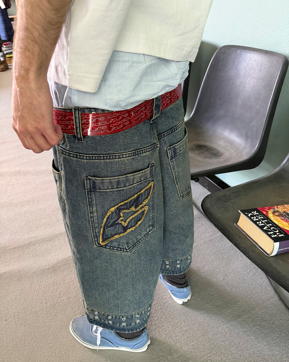 EYELET V2 SHORT DENIM - Cold Culture