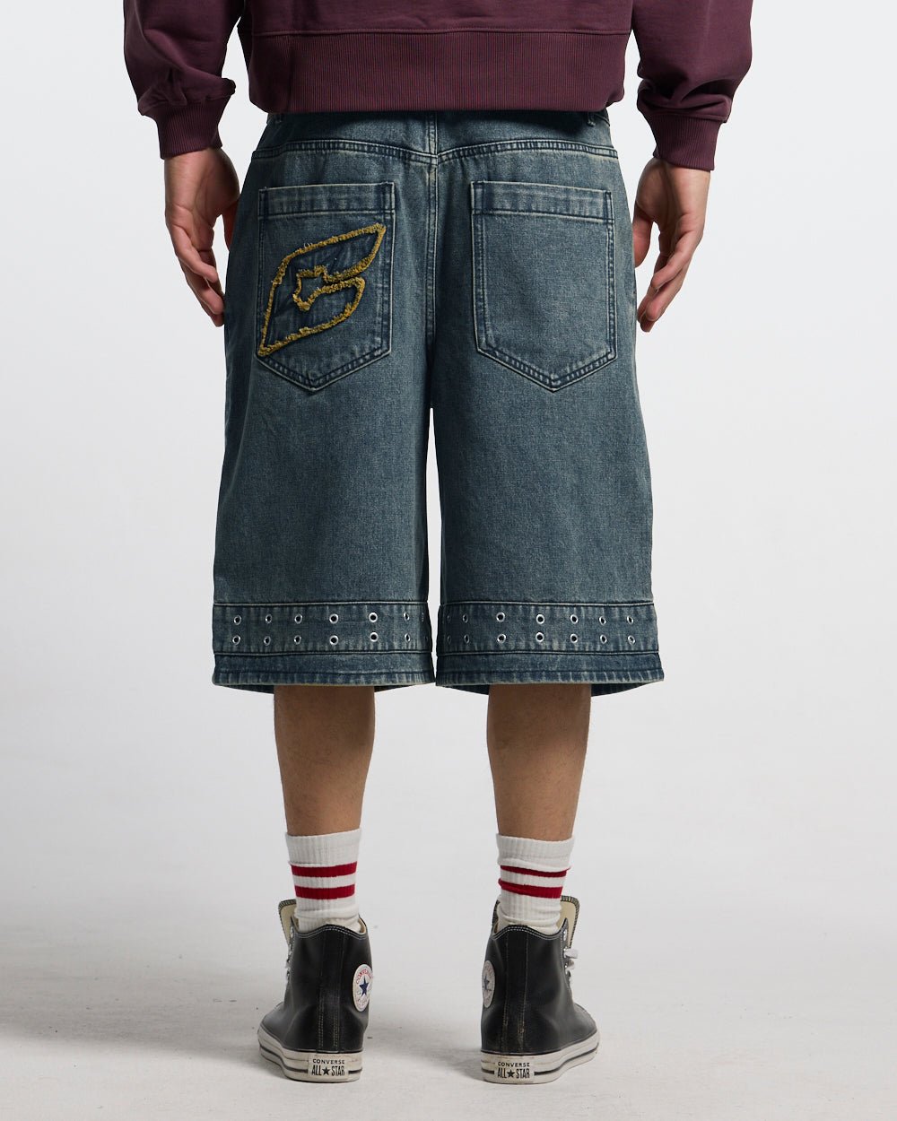 EYELET V2 SHORT DENIM - Cold Culture #man