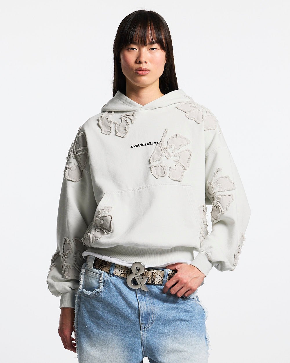 FAKE LOVE HOODIE GREY - Cold Culture#woman