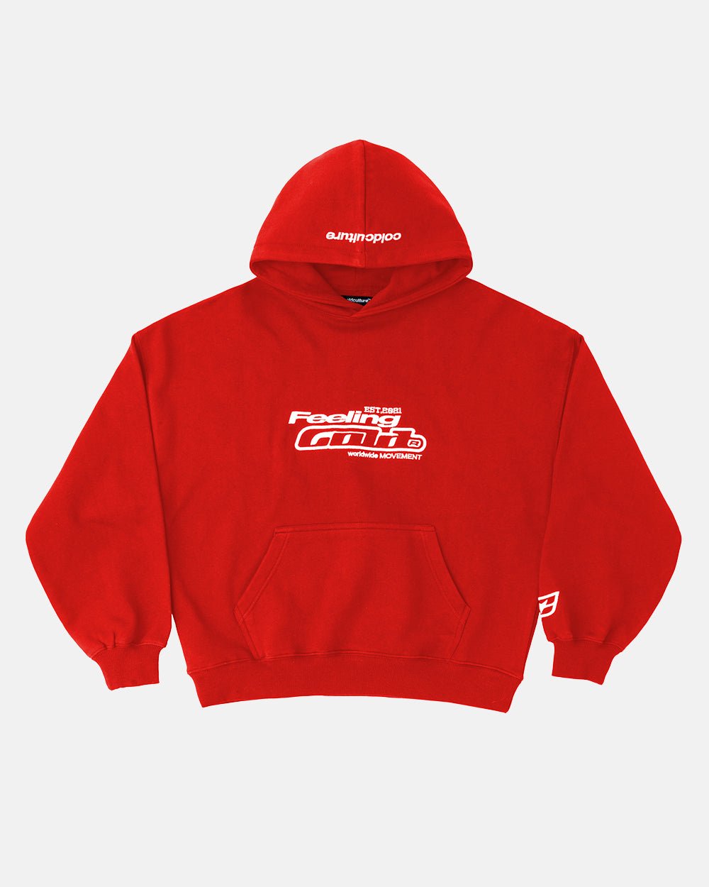 FEELING GOOD TODAY HOODIE WARM RED - COLD CULTURE