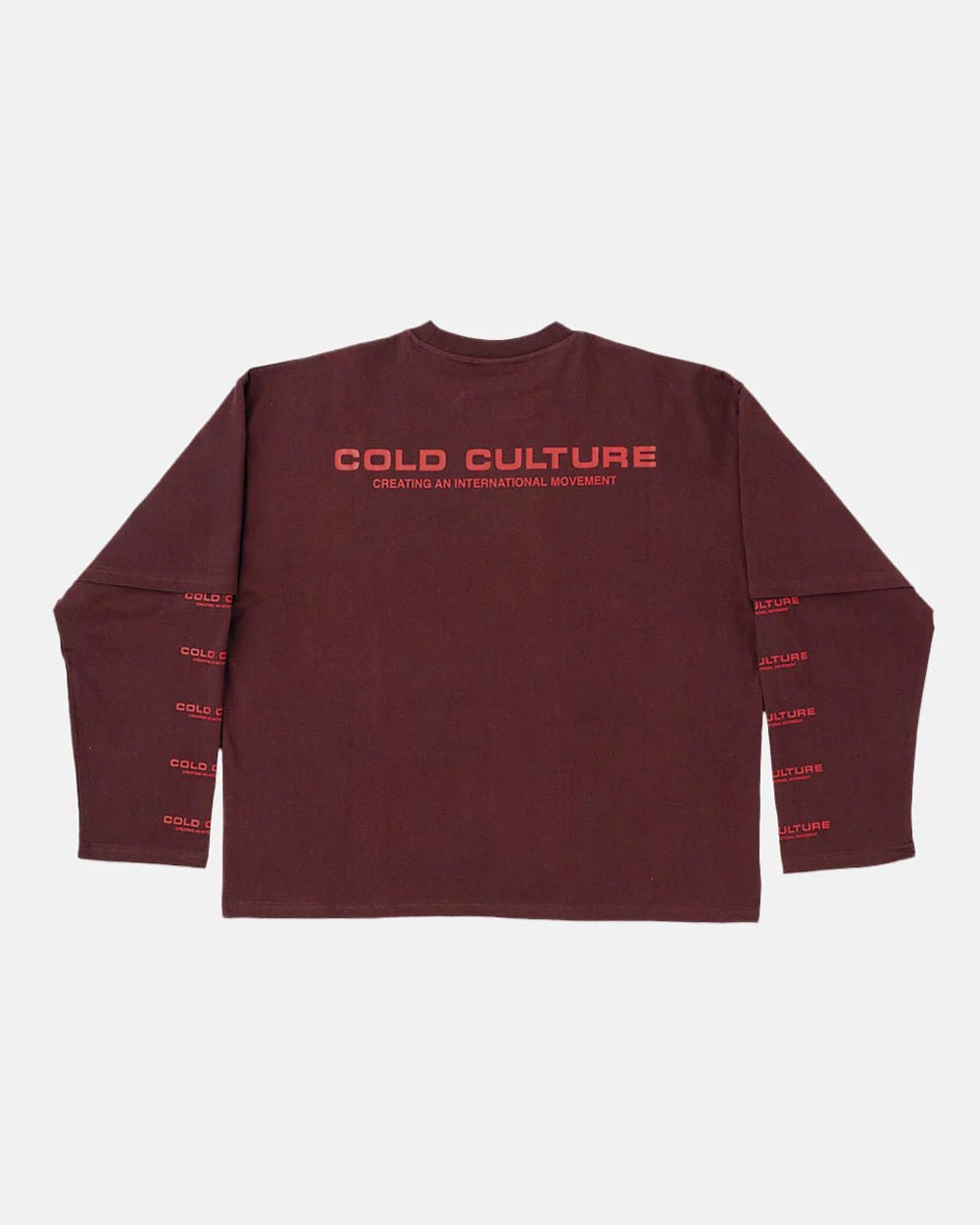 FIRE EARTH LONG SLEEVE TEE OXIDE RED - COLD CULTURE