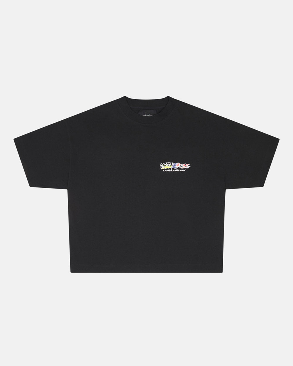 FLAG TEE BLACK - COLD CULTURE