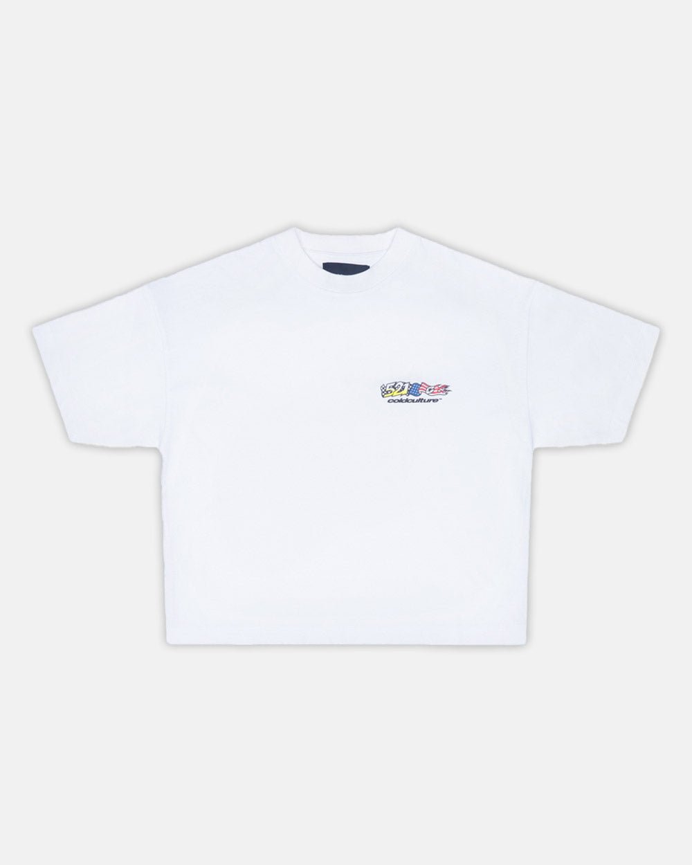 FLAG TEE WHITE - COLD CULTURE