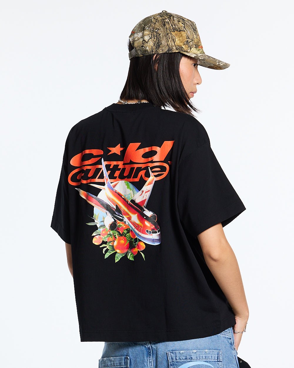 FLIGHT PATH TEE BLACK - COLD CULTURE
