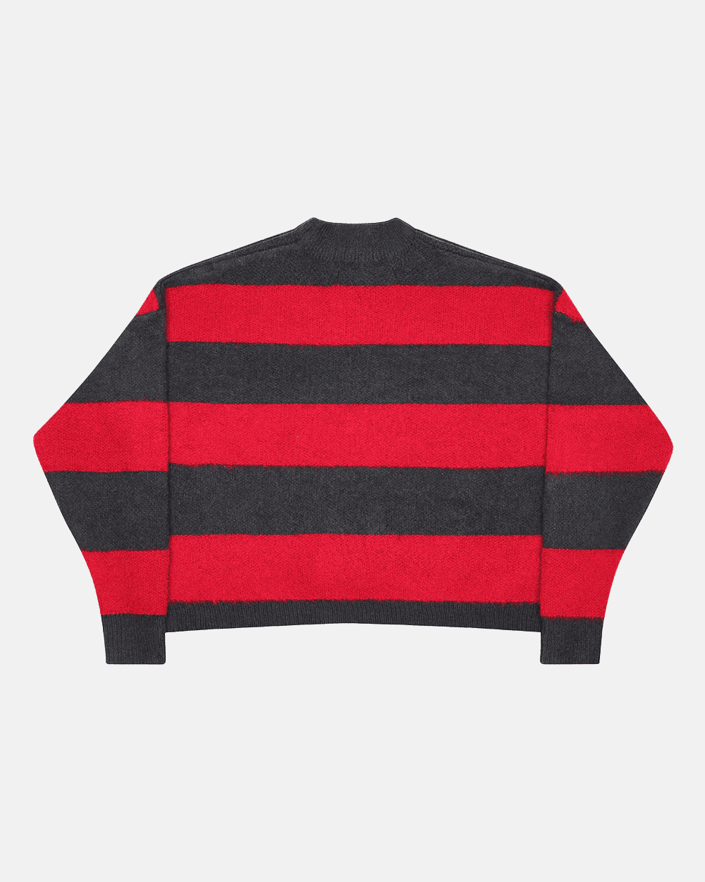 FLUFFY FUR KNIT BLACK & RED - Cold Culture