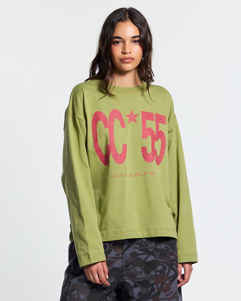 FLYING FREE LONGSLEEVE GREEN - Cold Culture