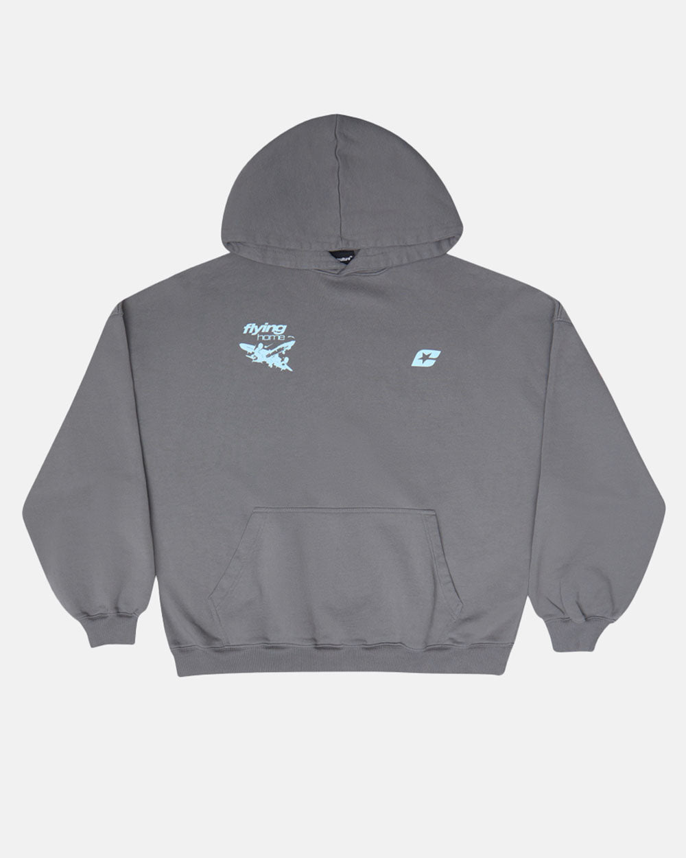 FLYING HOME HOODIE SMOKET GREY - COLD CULTURE