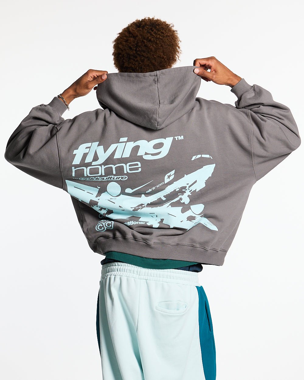 FLYING HOME HOODIE SMOKET GREY - COLD CULTURE