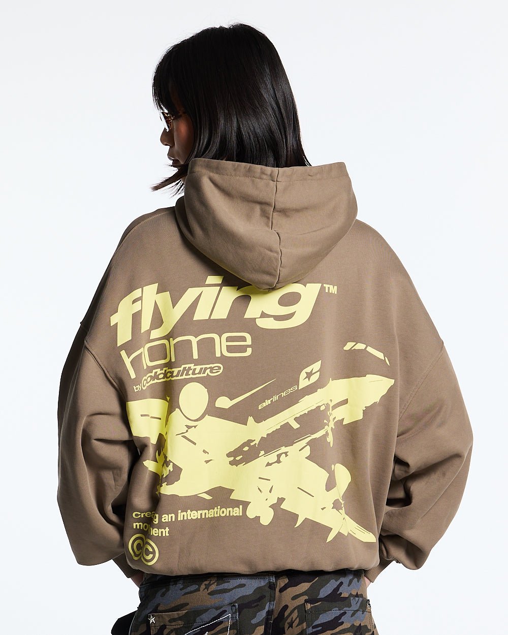 FLYING HOME HOODIE WALNUT BROWN - COLD CULTURE
