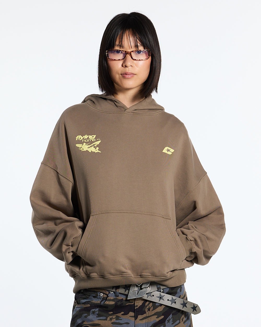 FLYING HOME HOODIE WALNUT BROWN - COLD CULTURE