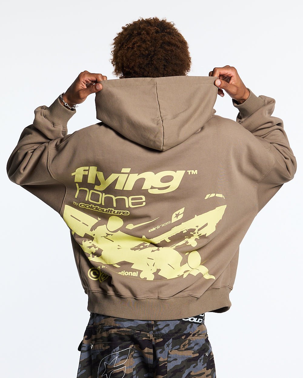 FLYING HOME HOODIE WALNUT BROWN - COLD CULTURE #man
