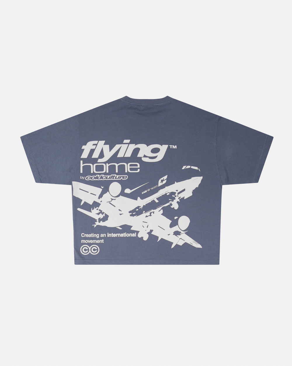 FLYING HOME TEE DOVE GREY - COLD CULTURE