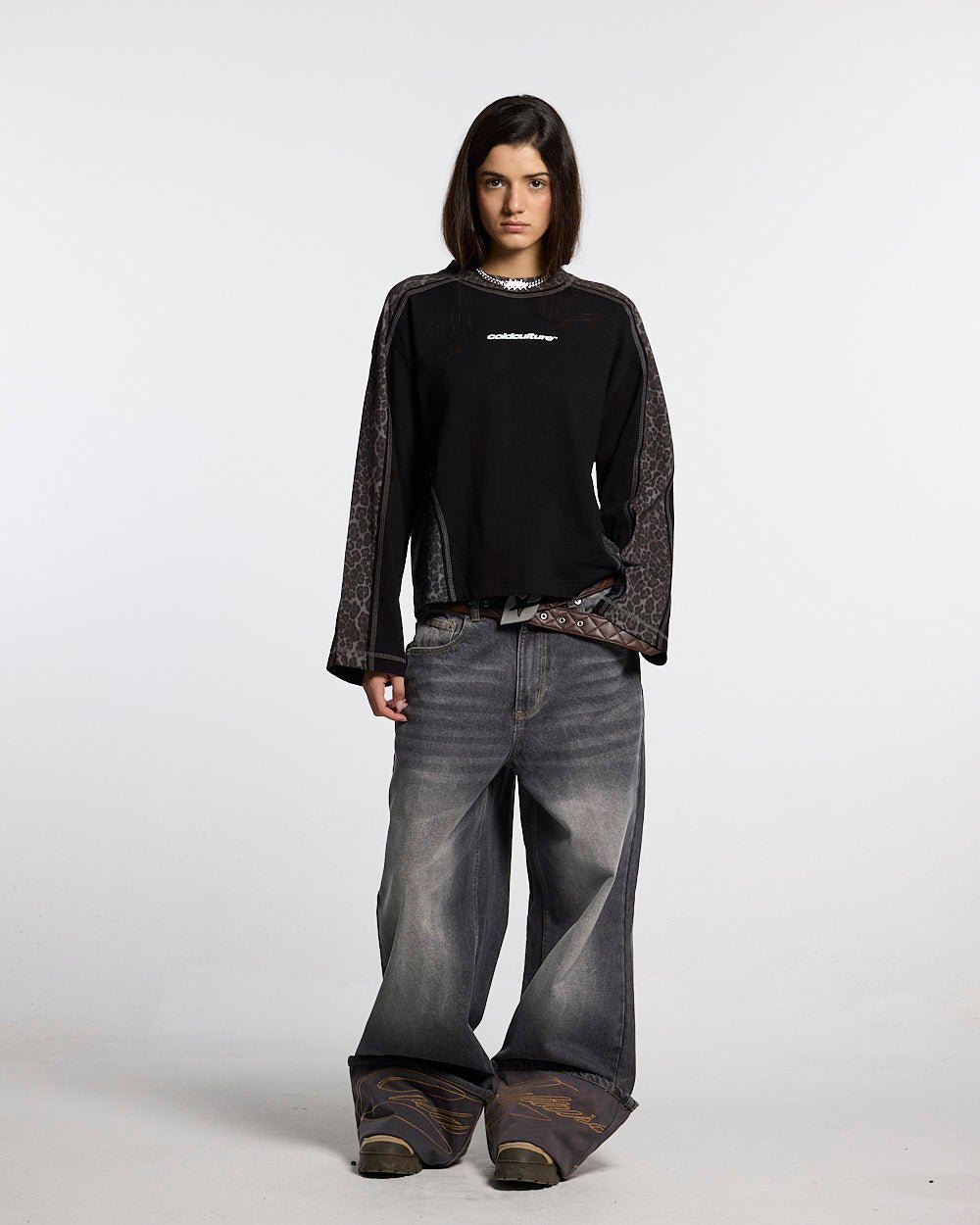 FOLDED V3 PANTS DARK GREY DENIM - Cold Culture