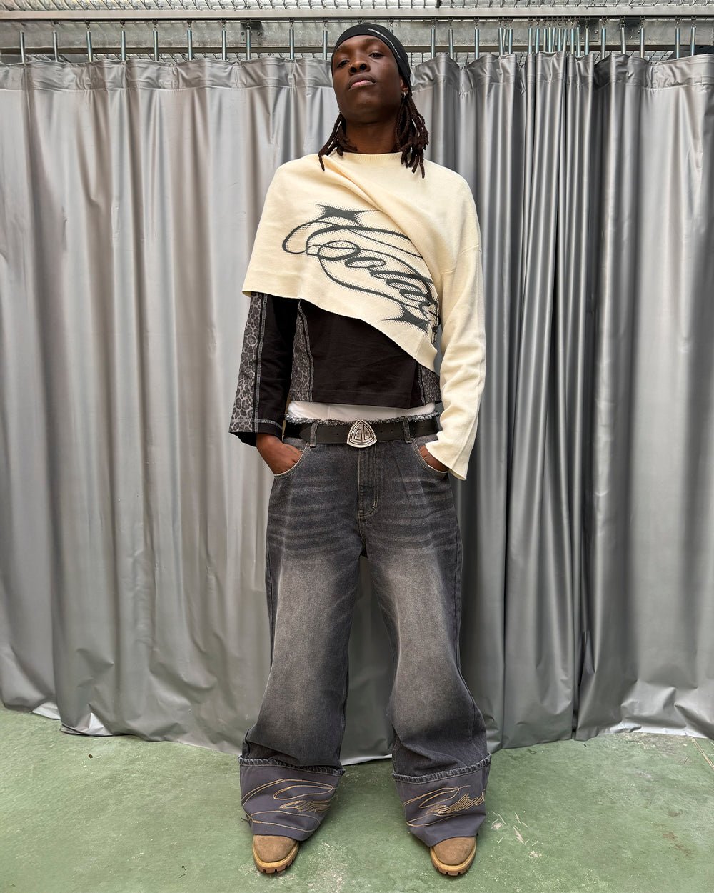 FOLDED V3 PANTS DARK GREY DENIM - Cold Culture