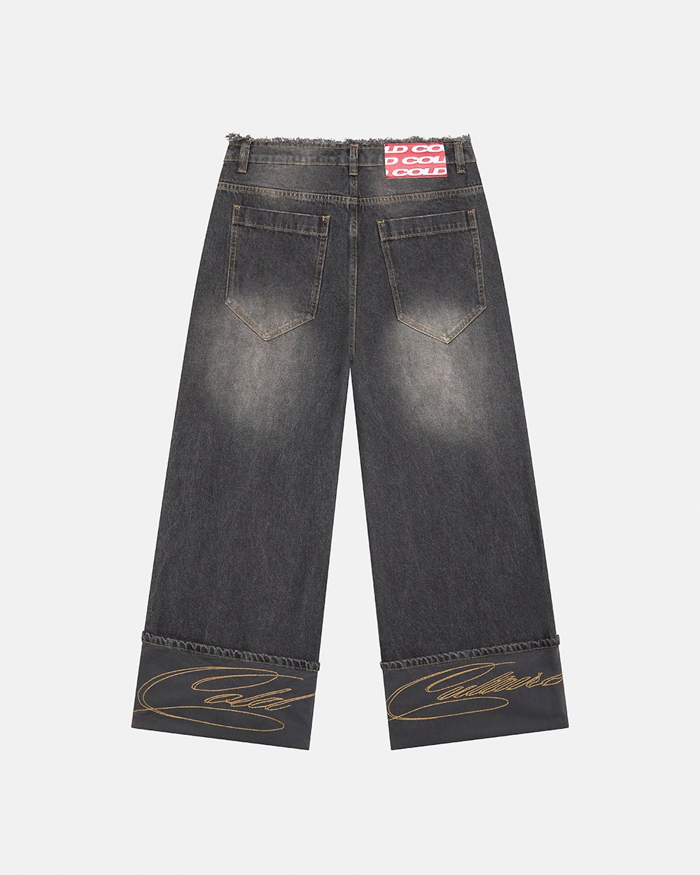 FOLDED V3 PANTS DARK GREY DENIM - Cold Culture