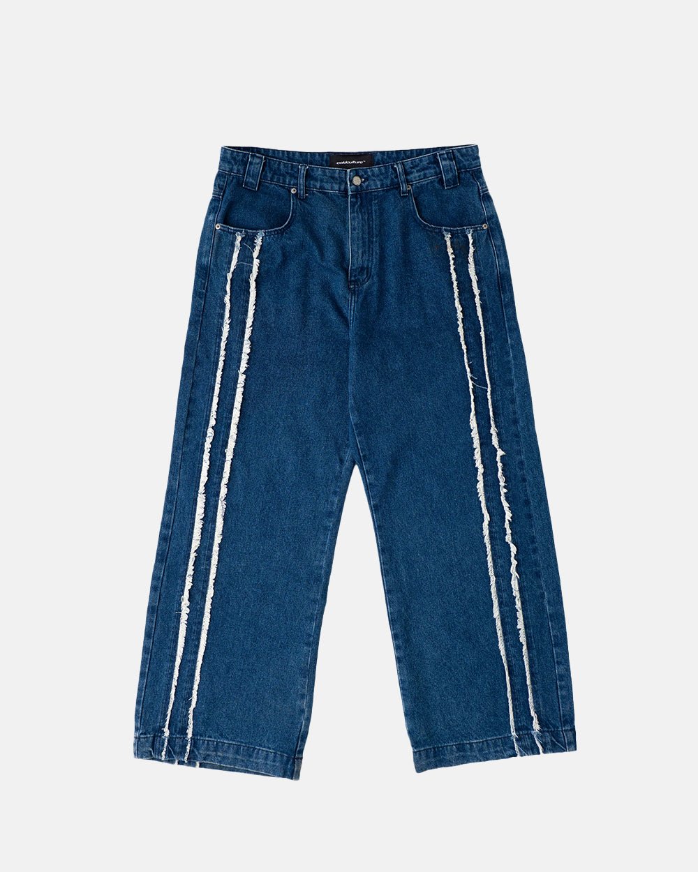 FRAYED LINE V1 PANTS MIDNIGHT BLUE DENIM - COLD CULTURE