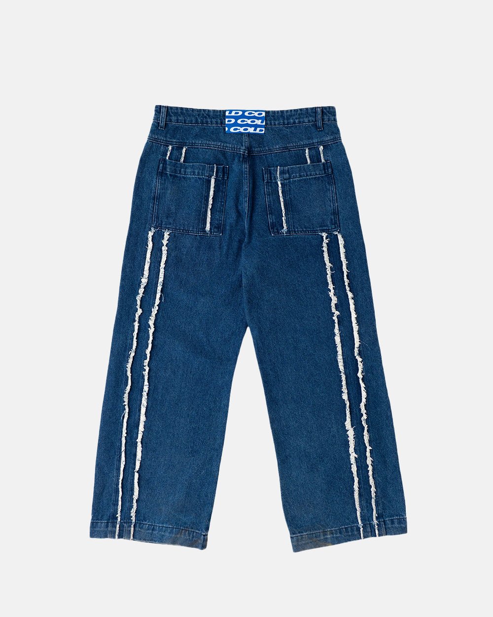 FRAYED LINE V1 PANTS MIDNIGHT BLUE DENIM - COLD CULTURE