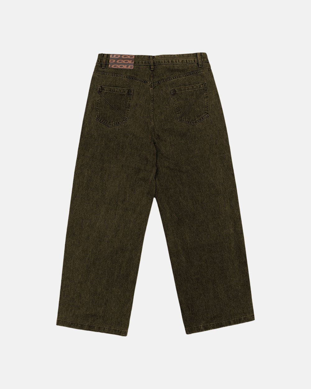 FRAYED WAISTBAND JEANS DUST GREY DENIM - COLD CULTURE