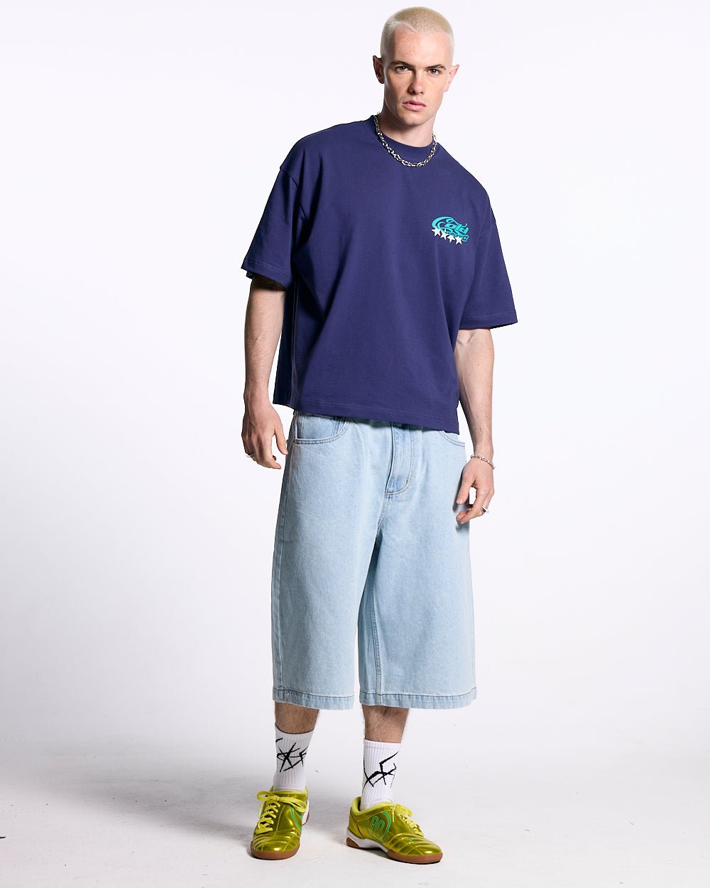 FROSTED JORTS LIGHT BLUE DENIM - COLD CULTURE