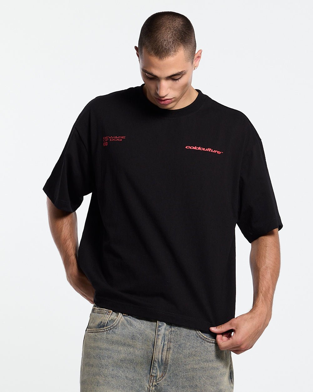 GHOST DRIVE TEE BLACK - Cold Culture