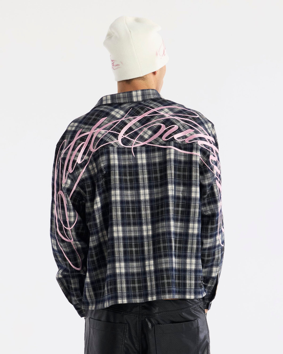 GLEENWOOD PLAID TARTAN SHIRT BLACK & WHITE - Cold Culture
