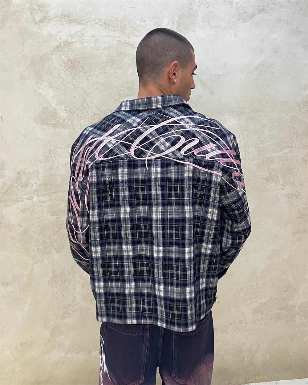 GLEENWOOD PLAID TARTAN SHIRT BLACK & WHITE - Cold Culture