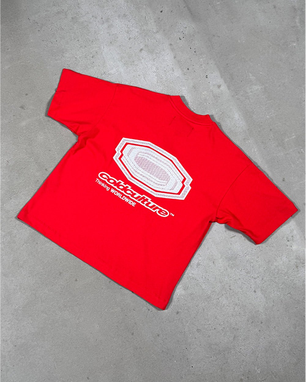 GLITTER TEE RED - Cold Culture