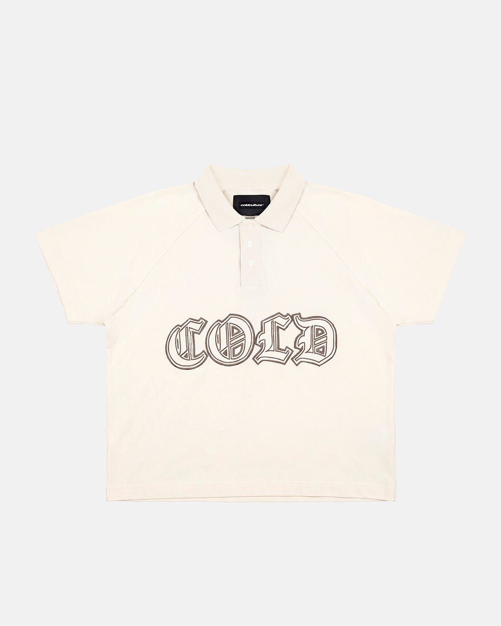 GOTHIC DISTRESSED POLO BEIGE - Cold Culture