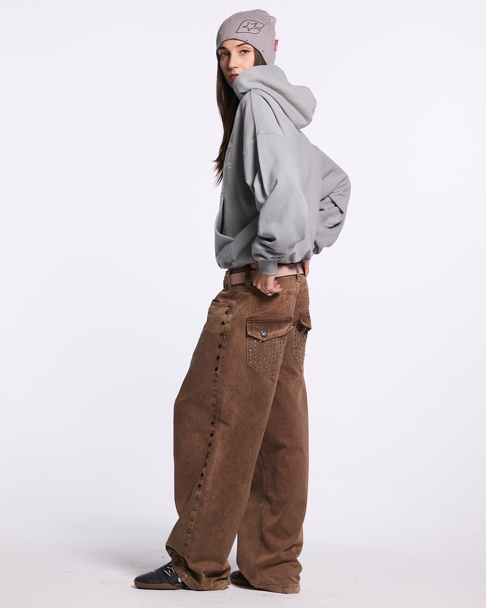 GRAFFITI HOODIE GREY - COLD CULTURE