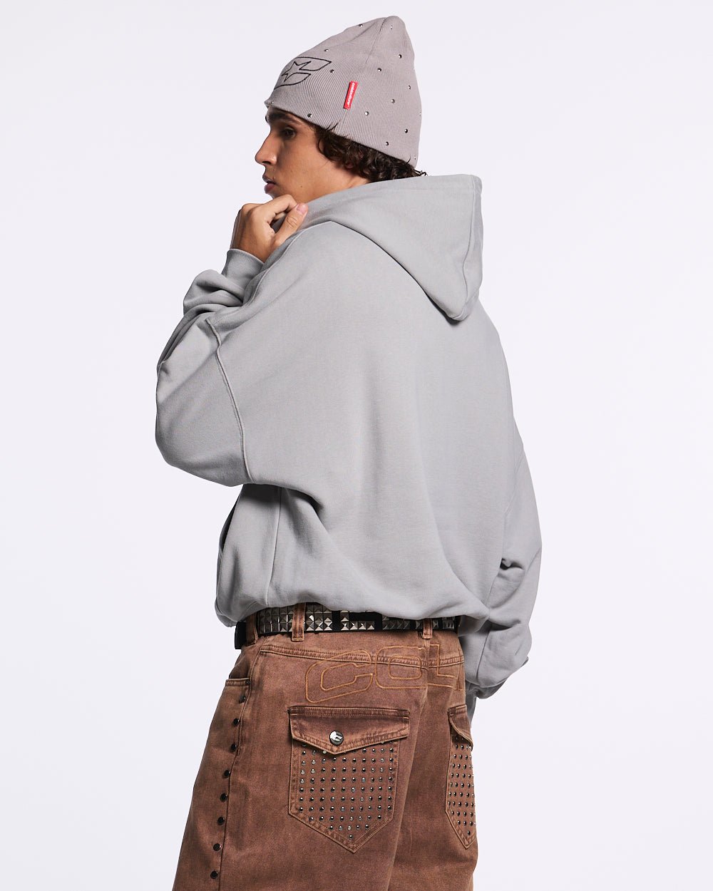 GRAFFITI HOODIE GREY - COLD CULTURE