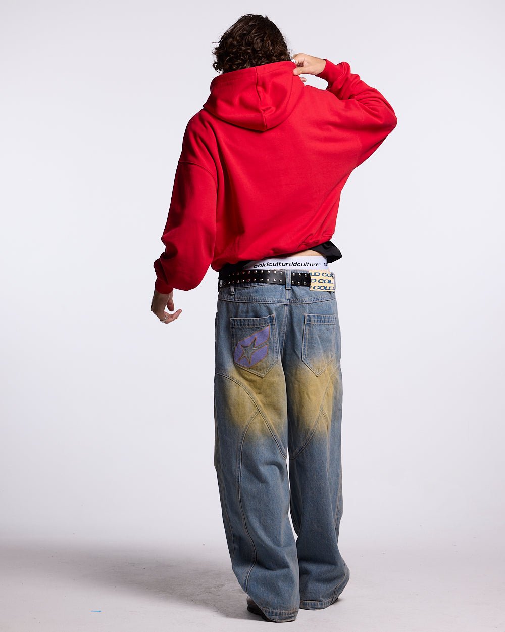 GRAFFITI HOODIE RED - COLD CULTURE