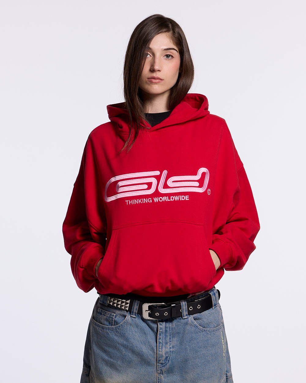 GRAFFITI HOODIE RED - COLD CULTURE