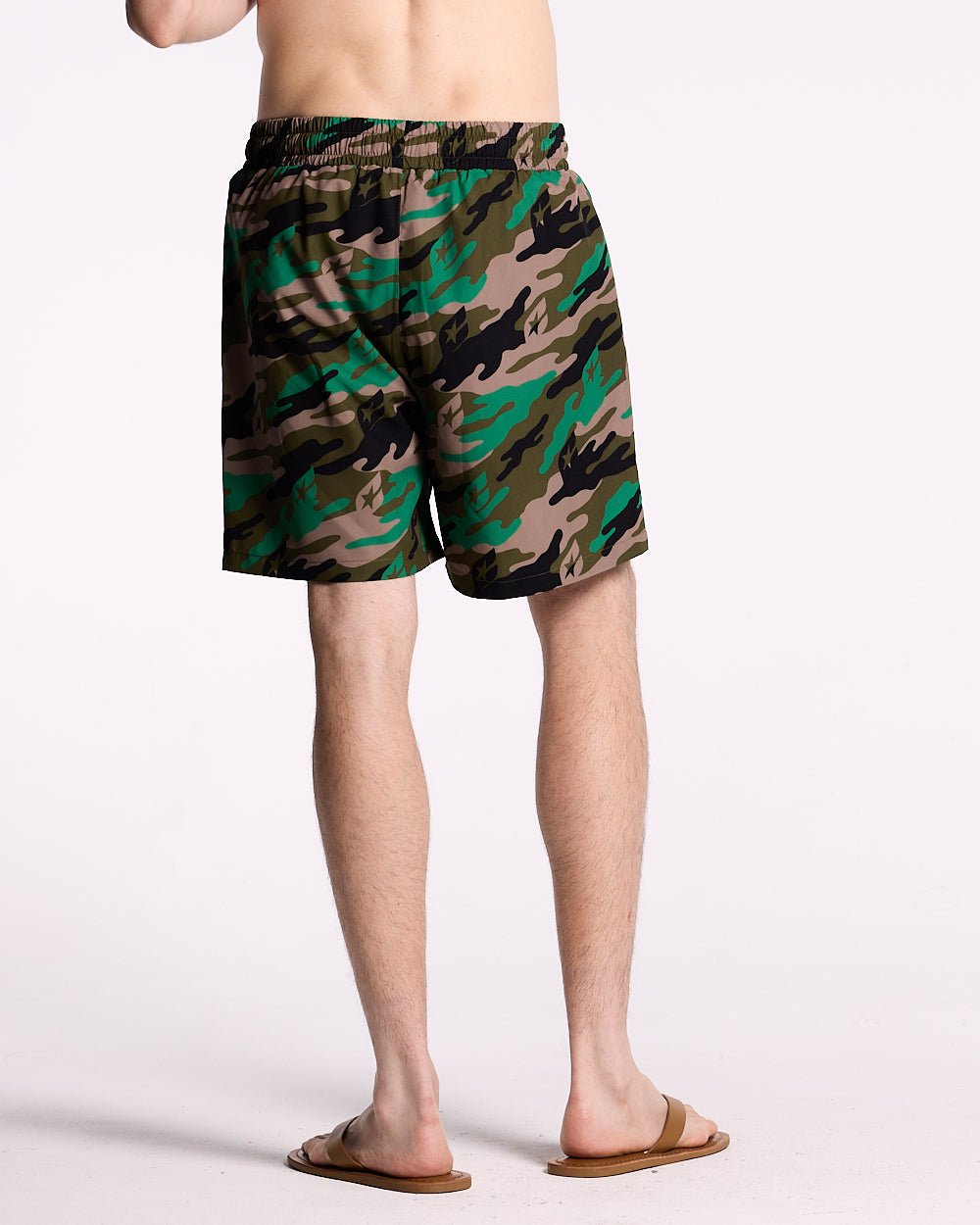 GREEN CAMO SWIM SHORT - COLD CULTURE