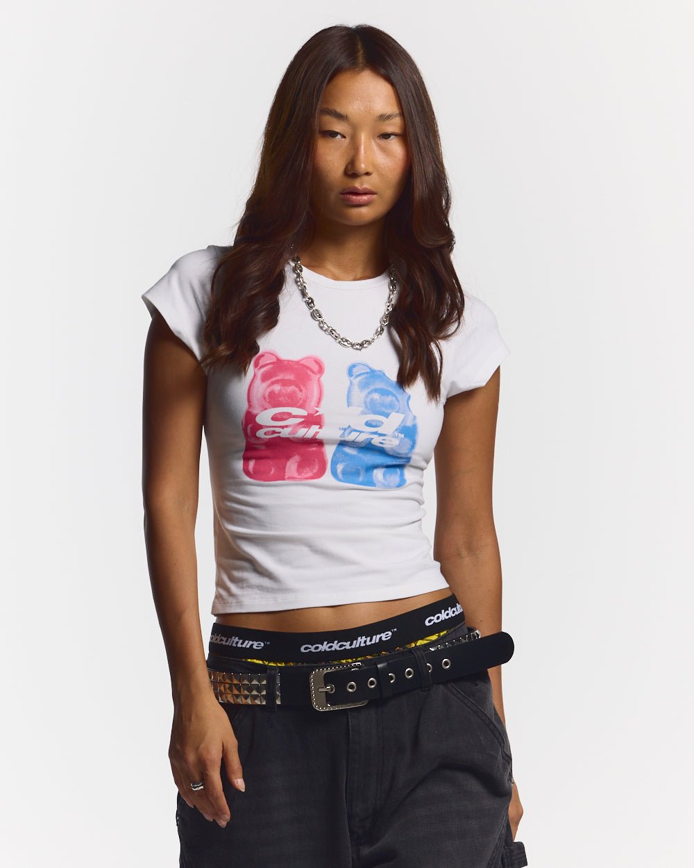 GUMMY BABY TEE WHITE - COLD CULTURE #woman
