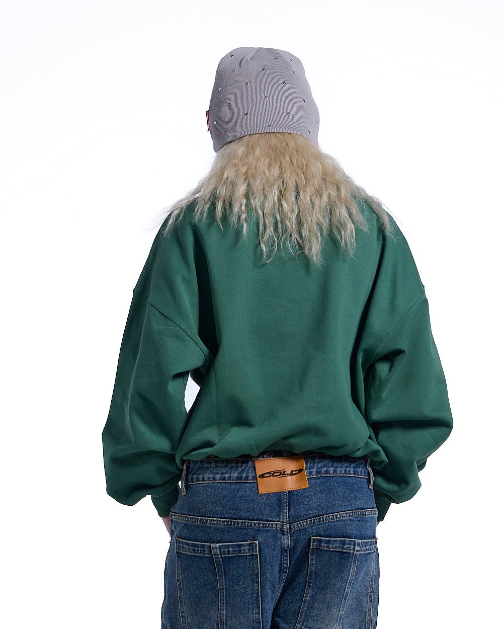 HARPER CREWNECK GREEN & YELLOW - COLD CULTURE