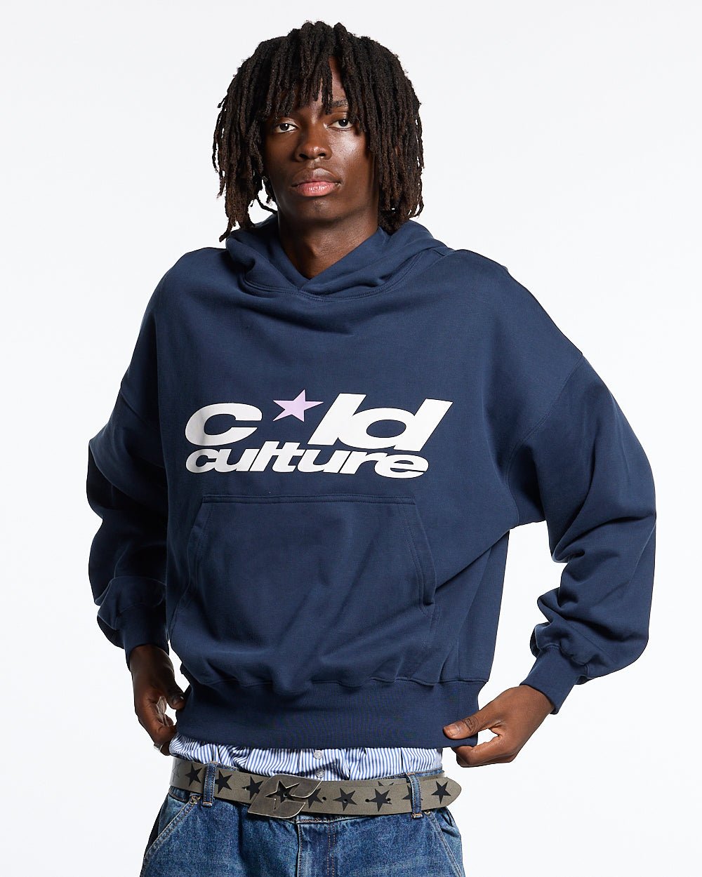 HARPER HOODIE OFF BLUE - COLD CULTURE