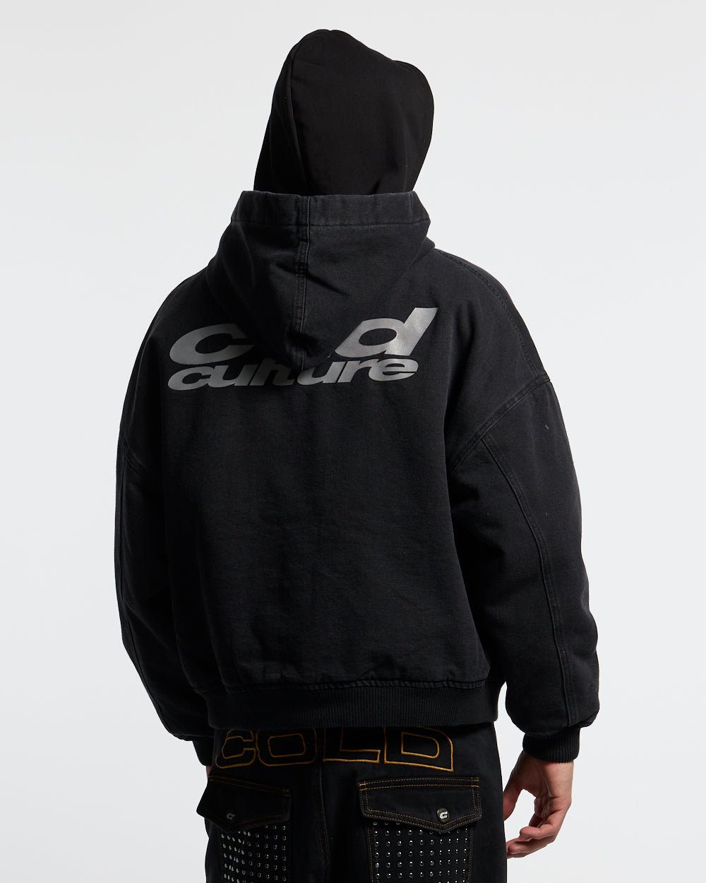 HARPER JACKET FADED BLACK DENIM - Cold Culture #man