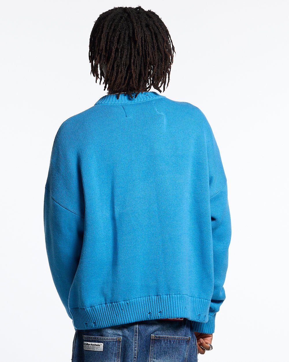 HARPER KNIT BLUE & WHITE - COLD CULTURE