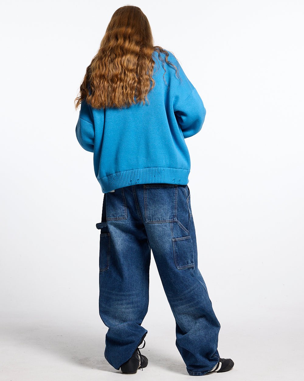 HARPER KNIT BLUE & WHITE - COLD CULTURE