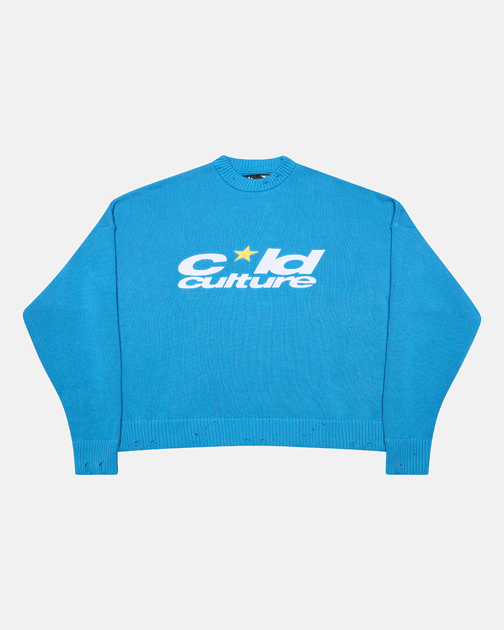 HARPER KNIT BLUE & WHITE - COLD CULTURE