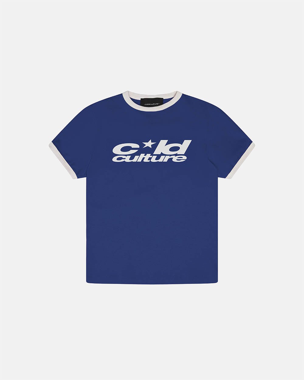 HARPER TEE DARK BLUE AND WHITE - COLD CULTURE