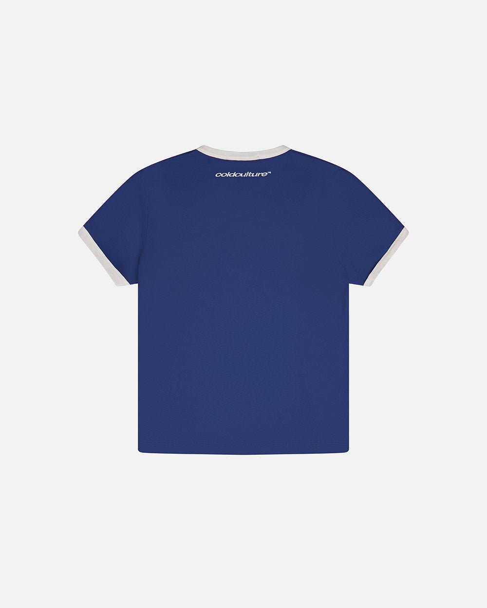 HARPER TEE DARK BLUE AND WHITE - COLD CULTURE