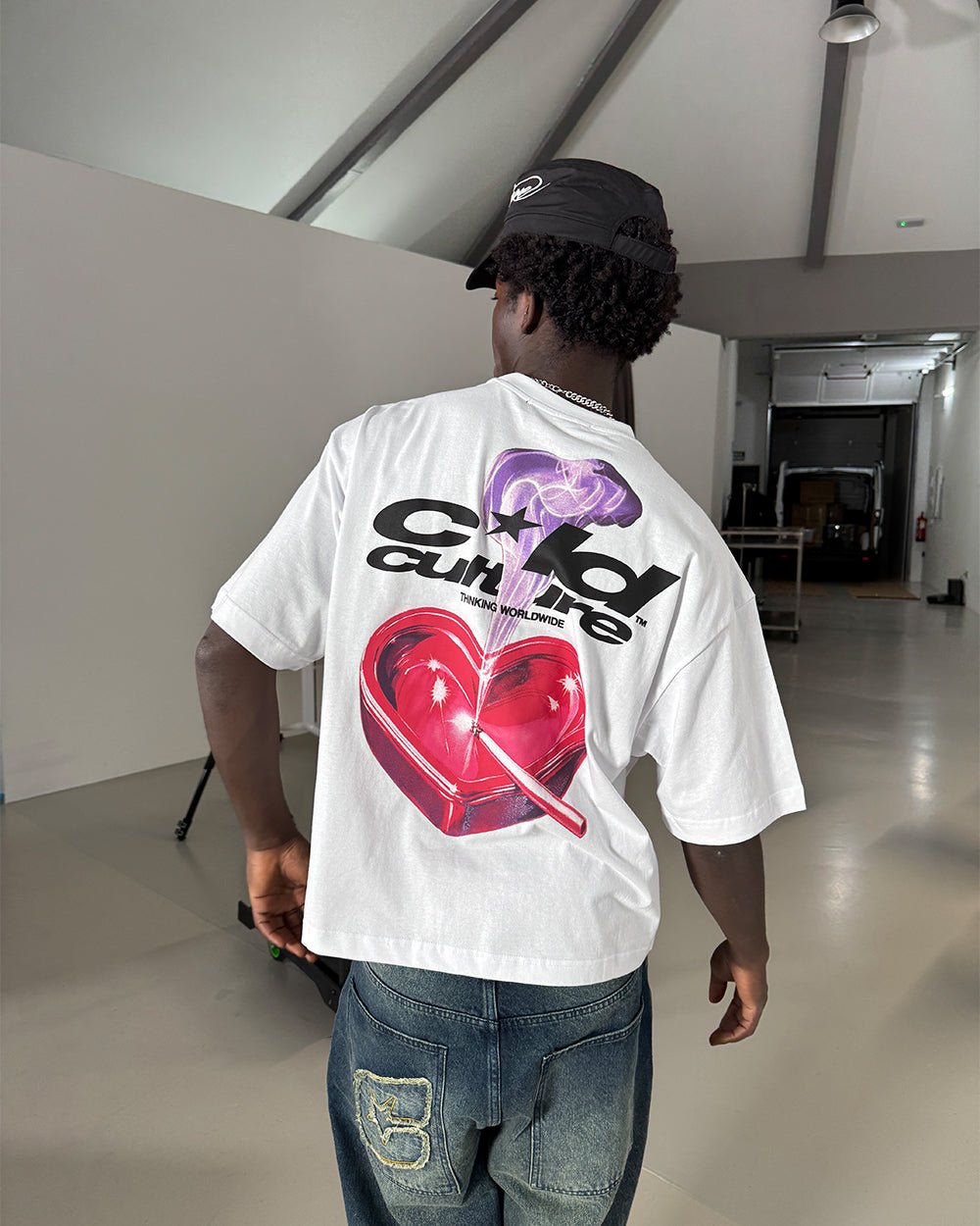 HEART ASHTRAY TEE WHITE - Cold Culture