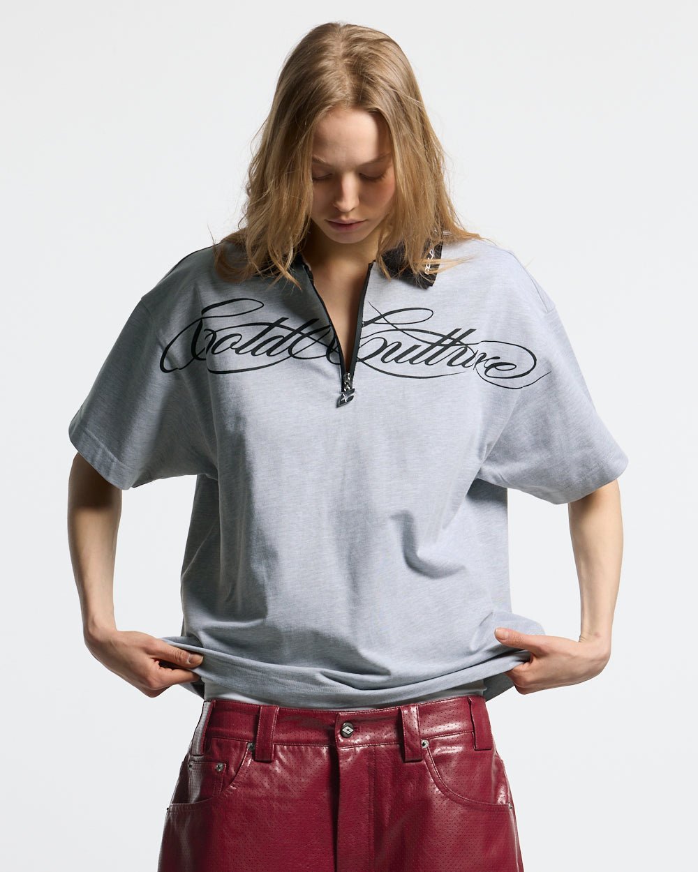HEAT GYM POLO GREY - #woman