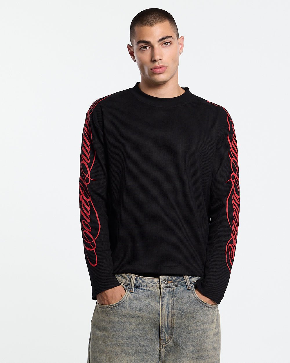 HIDDEN CHEETAH LONGSLEEVE BLACK - Cold Culture