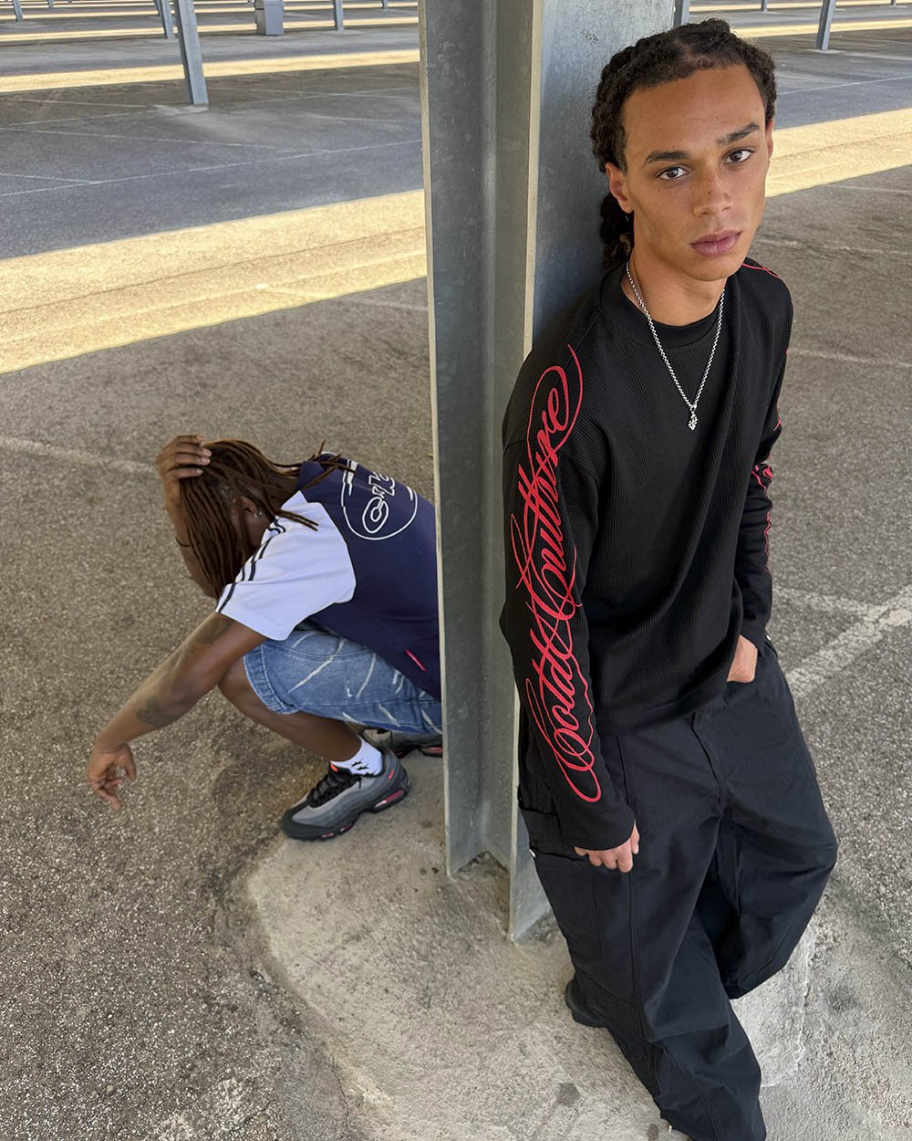 HIDDEN CHEETAH LONGSLEEVE BLACK - Cold Culture
