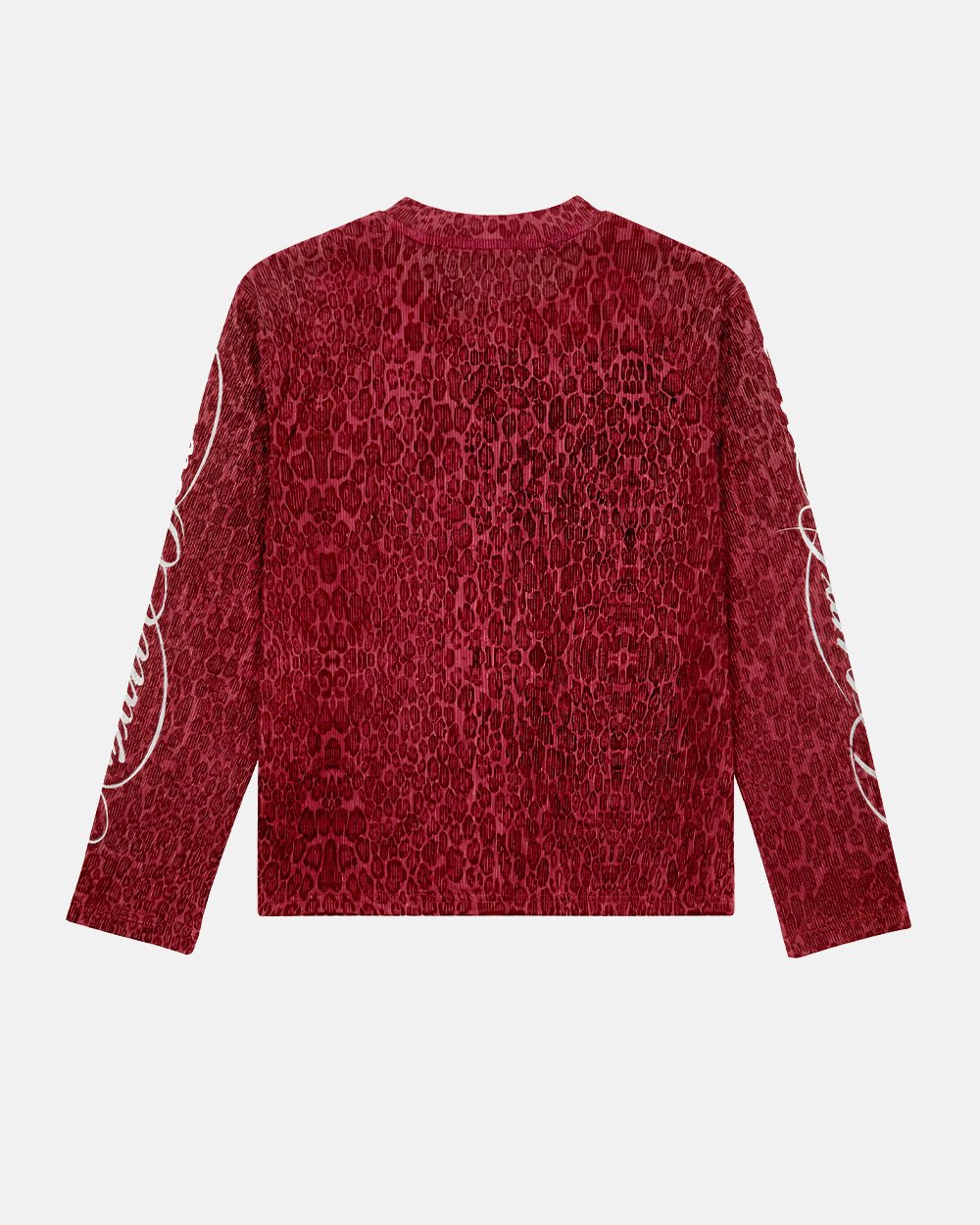 HIDDEN CHEETAH LONGSLEEVE BURGUNDY - Cold Culture