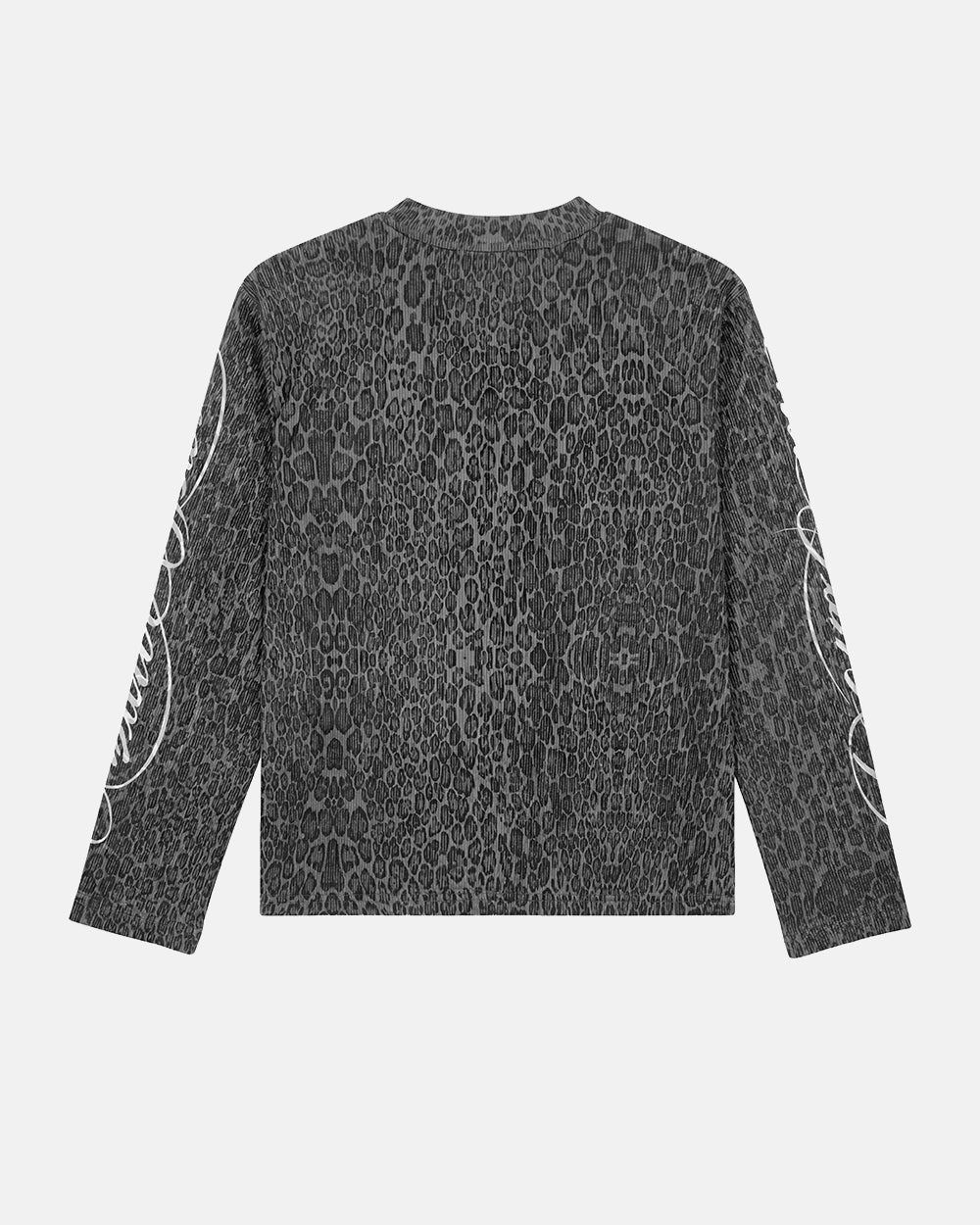 HIDDEN CHEETAH LONGSLEEVE DARK GREY - Cold Culture