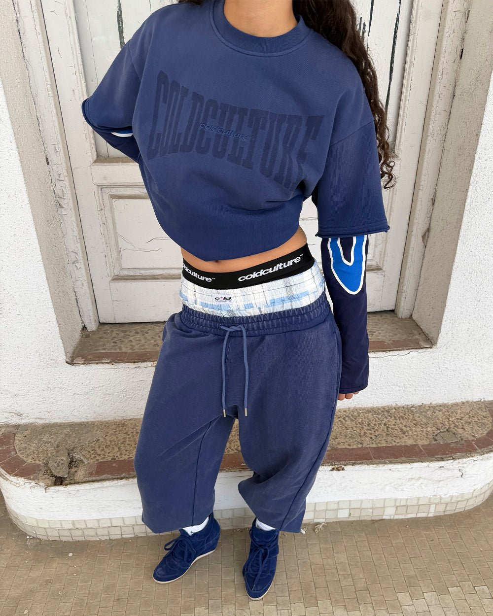 HIDE AND SEEK SWEATPANTS NAVY - Cold Culture