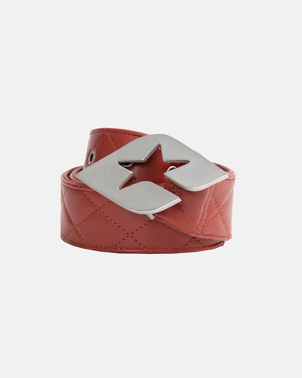 HIGH CLASS LEATHER BELT RED - Cold Culture